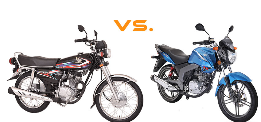 Honda CG125 vs. Suzuki GSX 125